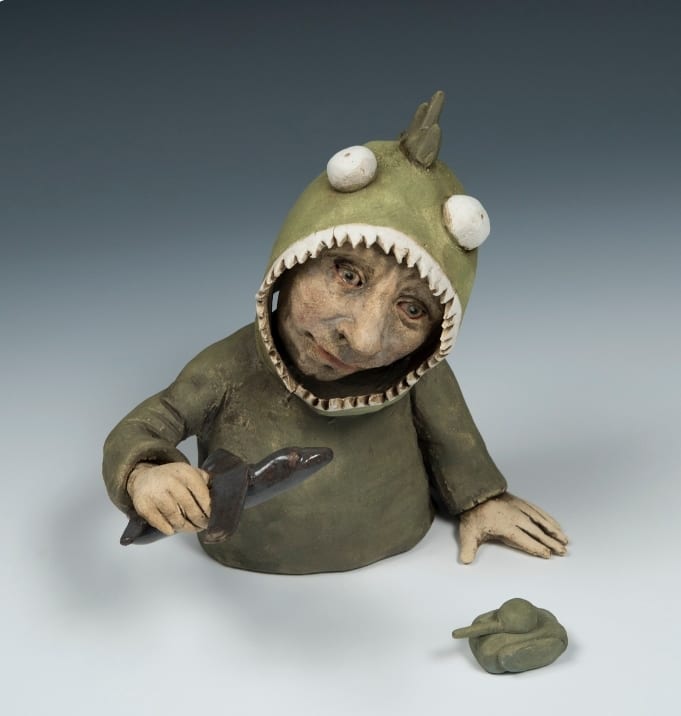 Monsters at play, deux (study) by Jeanine Pennell 