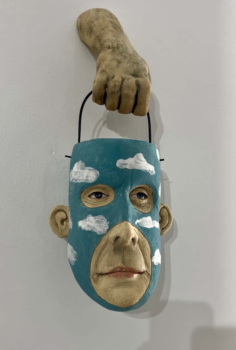 Uses for a head once the memories are gone (blue skies, some clouds) by Jeanine Pennell 