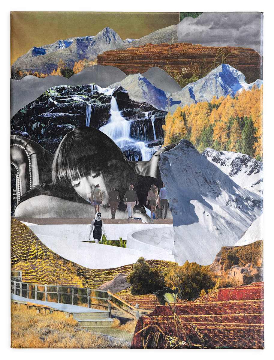 To go out by Roswitha Mueller Rohschnitt-Collagen, Image 2.