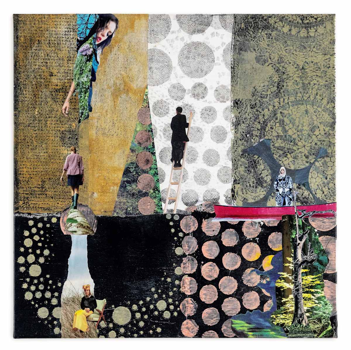 anderthalbmeter by Roswitha Mueller Rohschnitt-Collagen  Image: inspired by the issue of social distancing during the pandemic