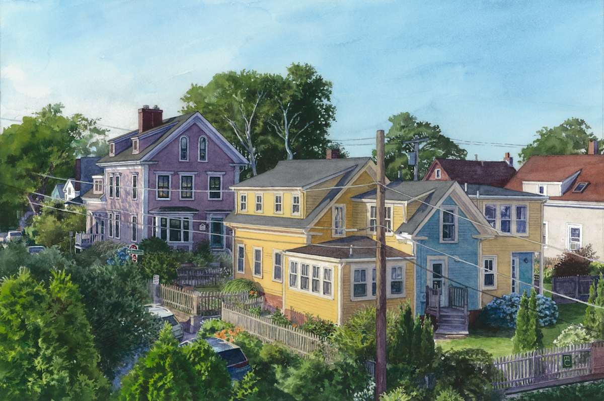 Rocky Neck Rooftop by Mary Chandler 