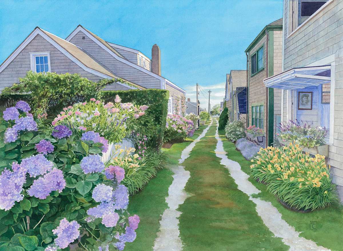Hydrangea/Day Lily by Mary Chandler, Image 1.