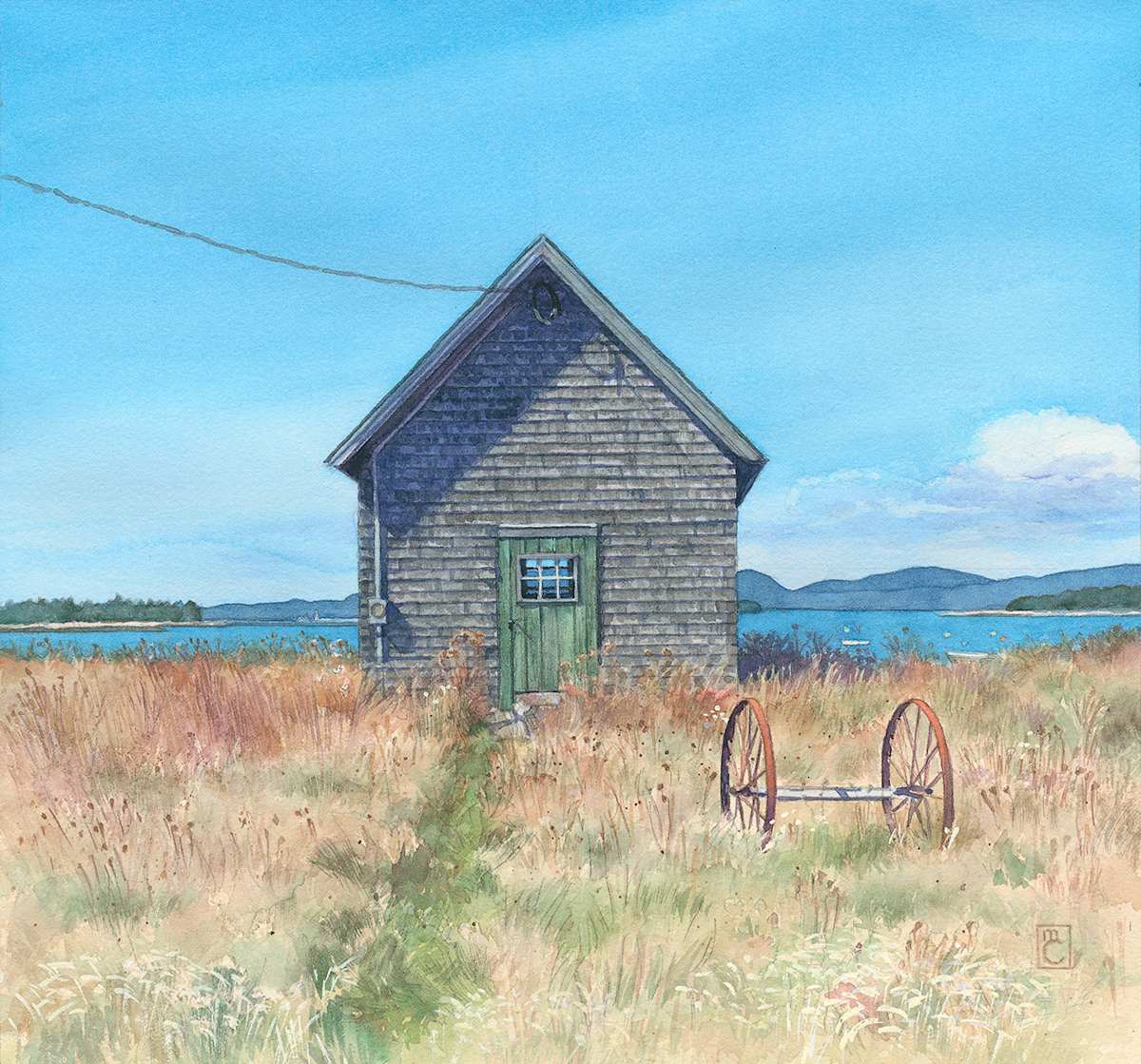 Coast Guard Road, Islesford by Mary Chandler 