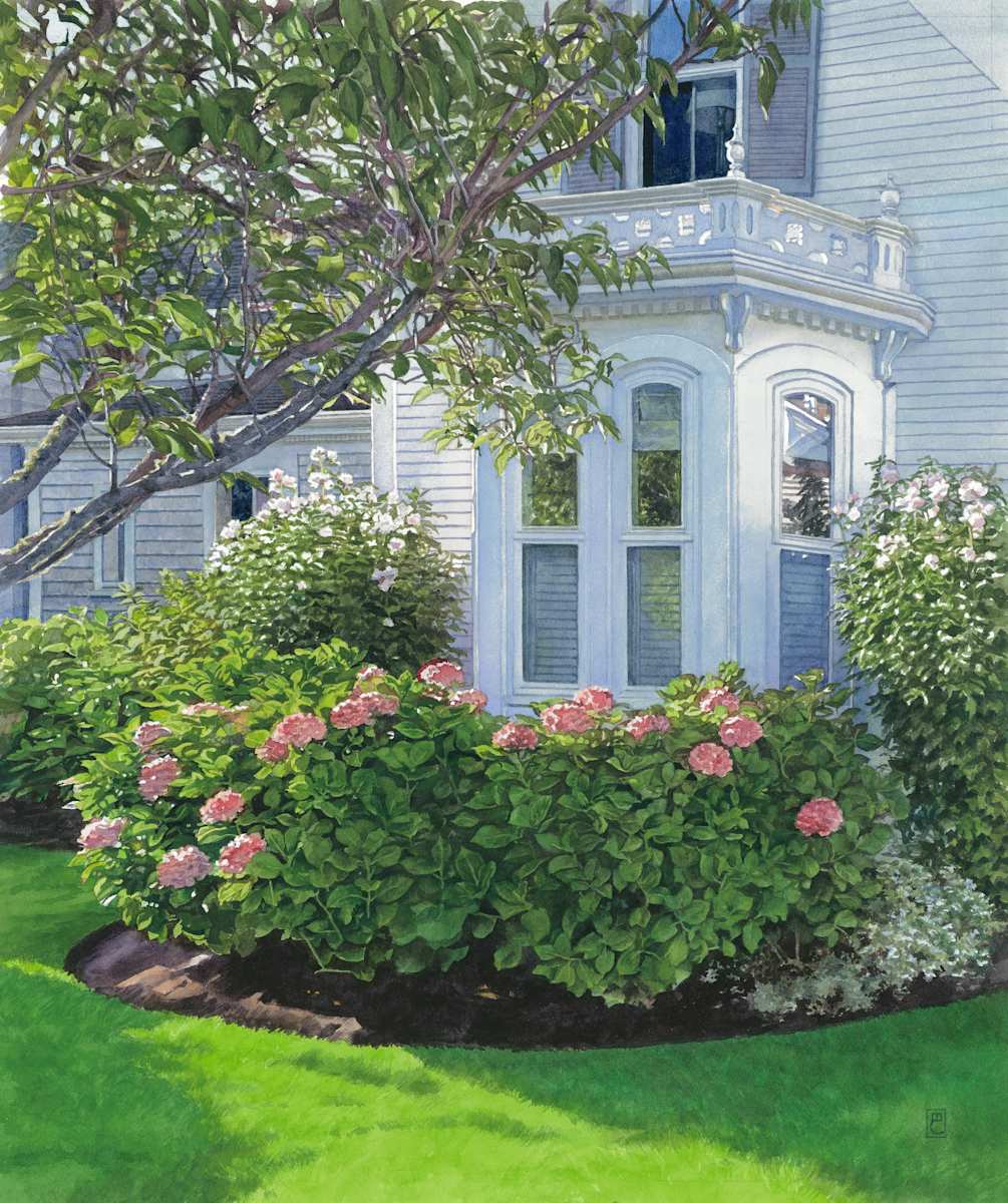 Morning Light Nantucket by Mary Chandler  Image: Awarded the Ruth Winn Memorial Award from the New England Watercolor Society. Juror: Lorraine Watry.