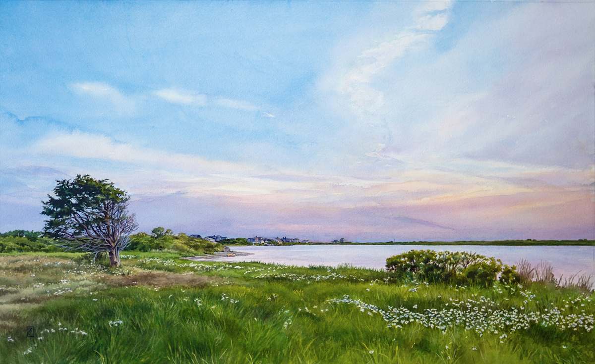 Summer Solstice on Hummock Pond by Mary Chandler 