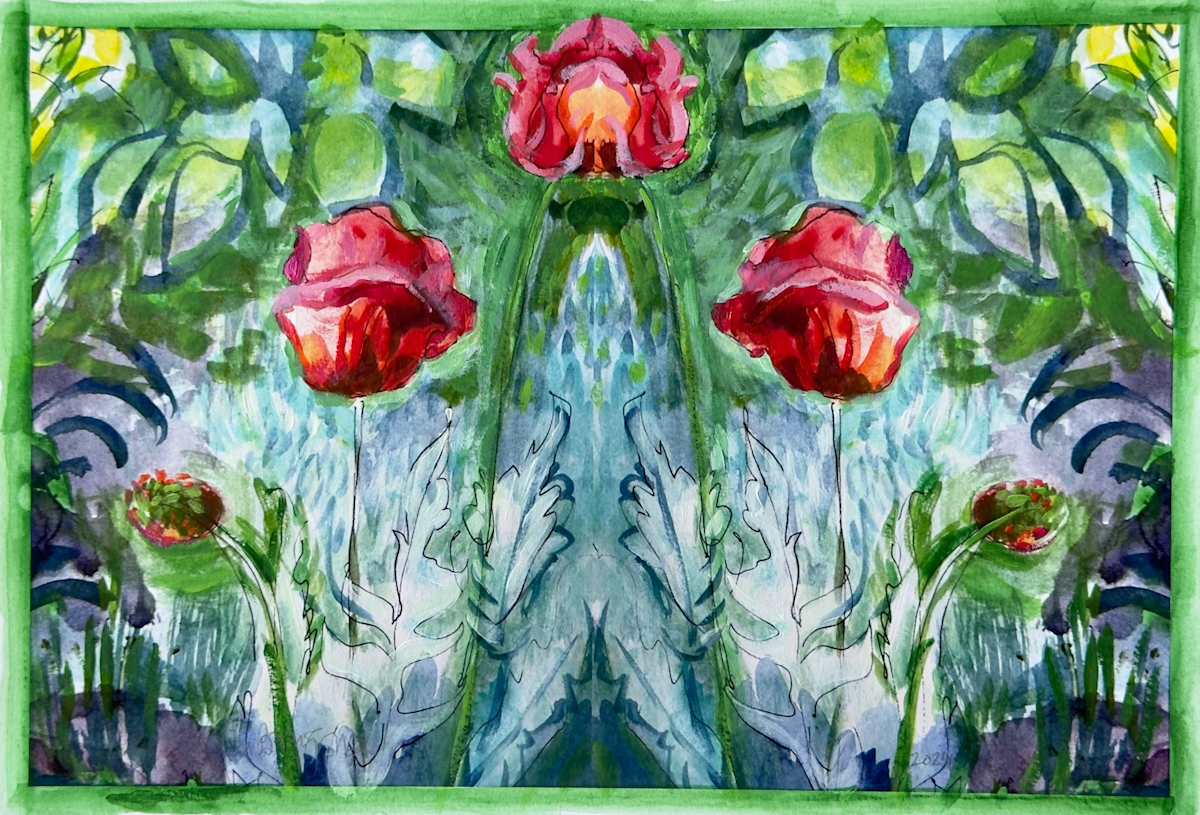 Night Garden 11, The Queen and her Consorts by Denita Benyshek 