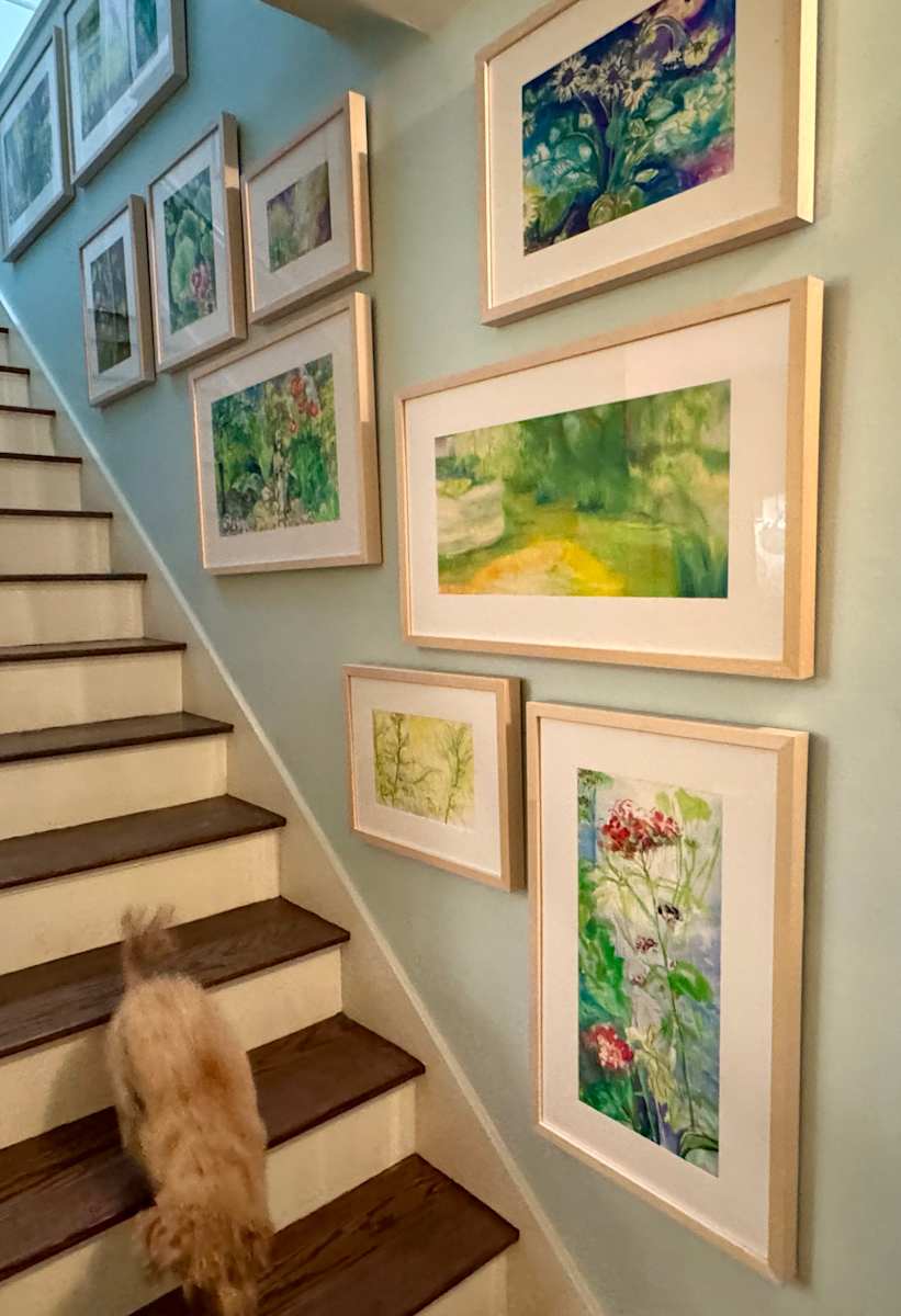 Artist's home, stairway (garden series) by Denita Benyshek, Image 1.