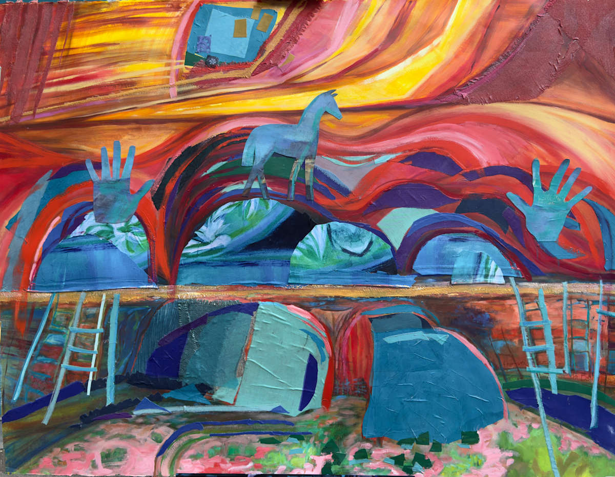 Aspiration Canyon, work in process by Denita Benyshek, Image 1.