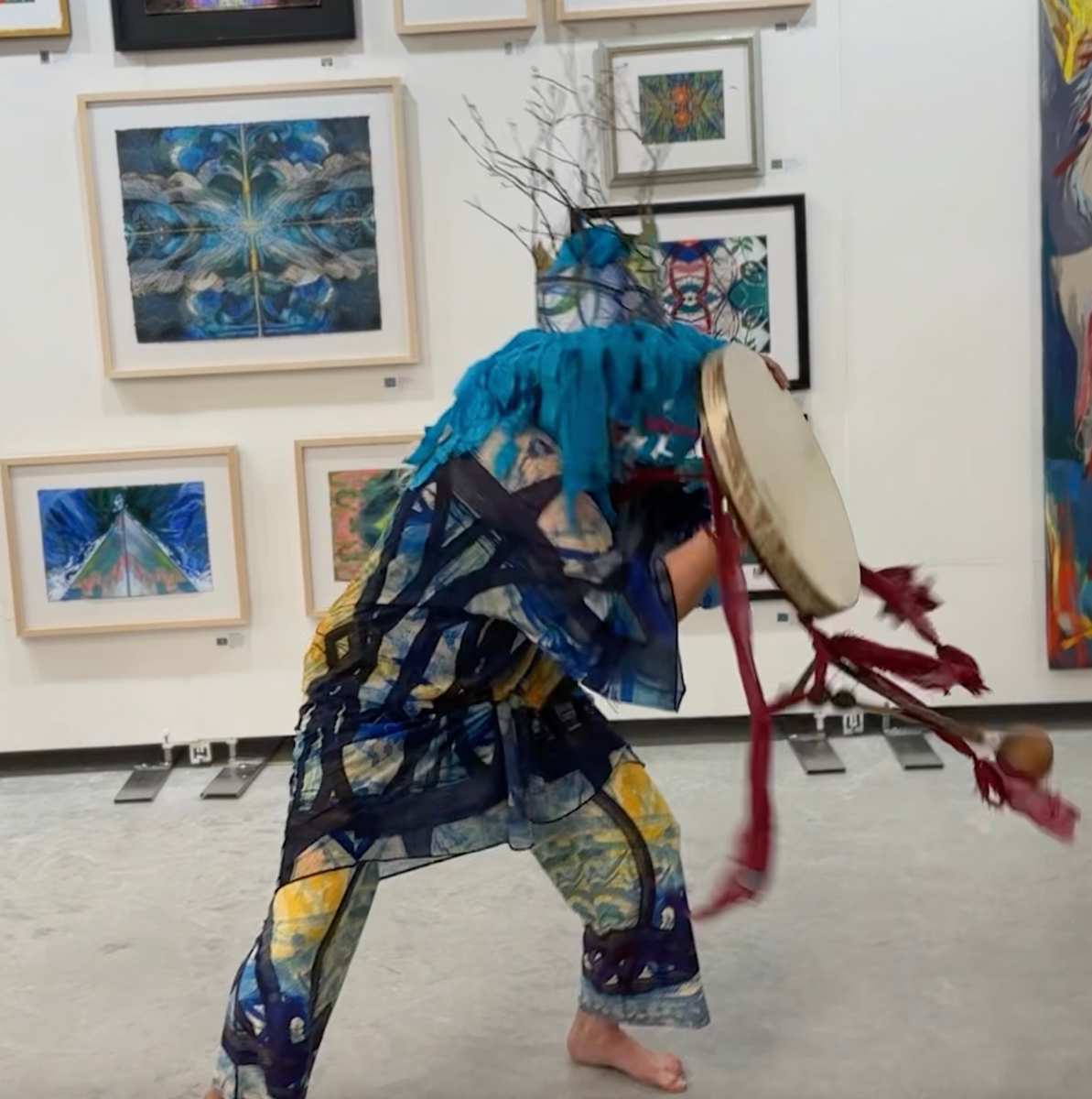 Calling Down the Gods, ritual performance, Clio Art Fair, NYC, May 3, 2025 by Denita Benyshek 