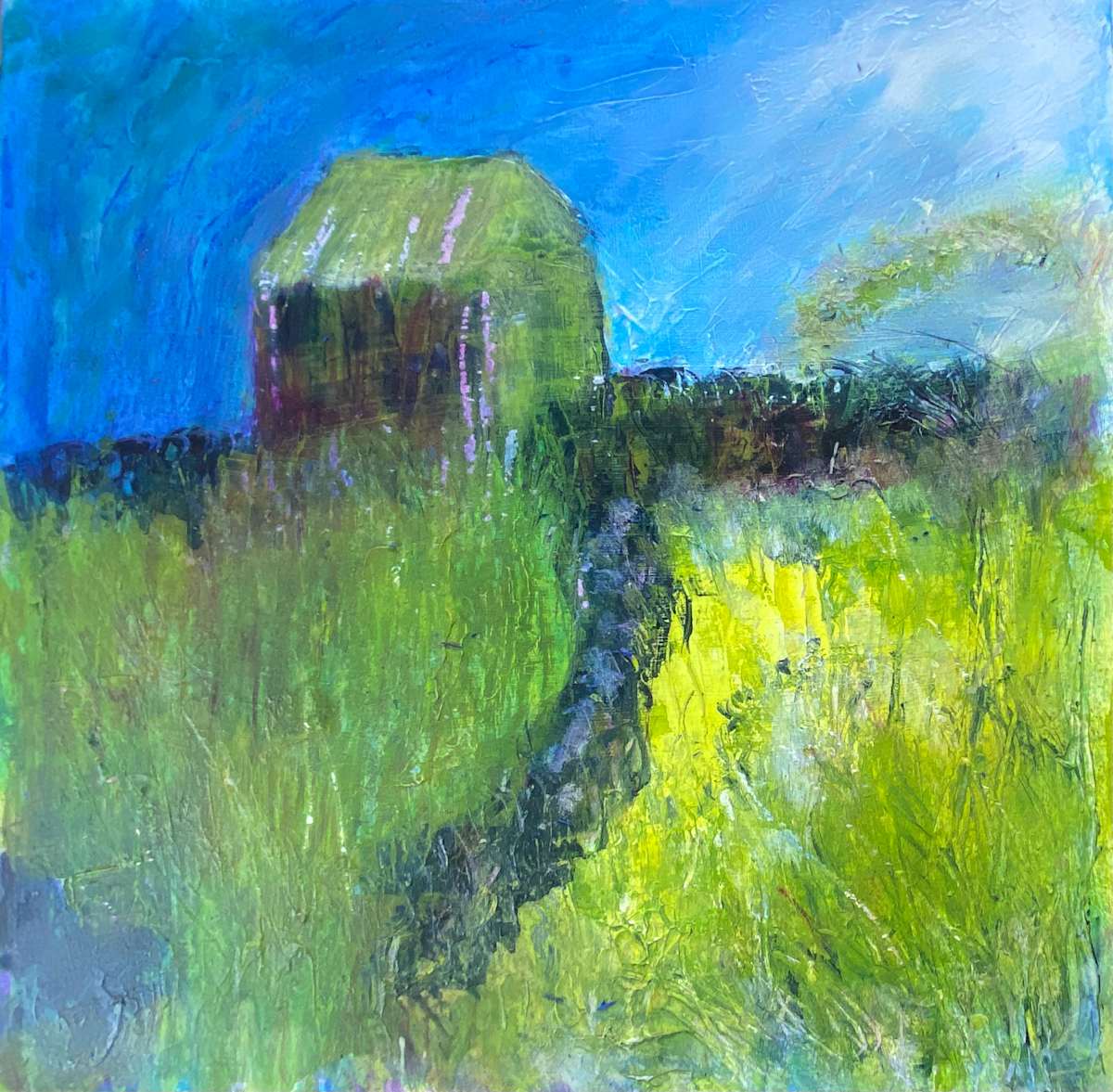 Scar House Barn summertime by Karen Blacklock 