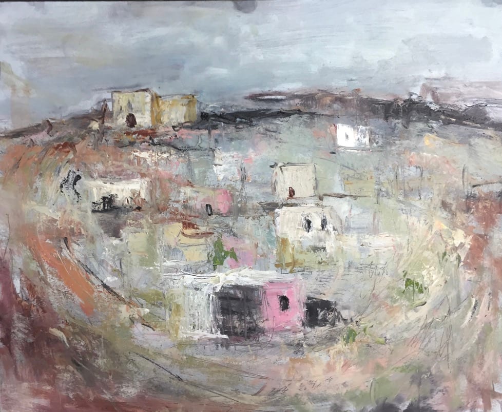 Anne Redpath Study by Karen Blacklock  Image: Study of Catalonian village original by Anne Redpath