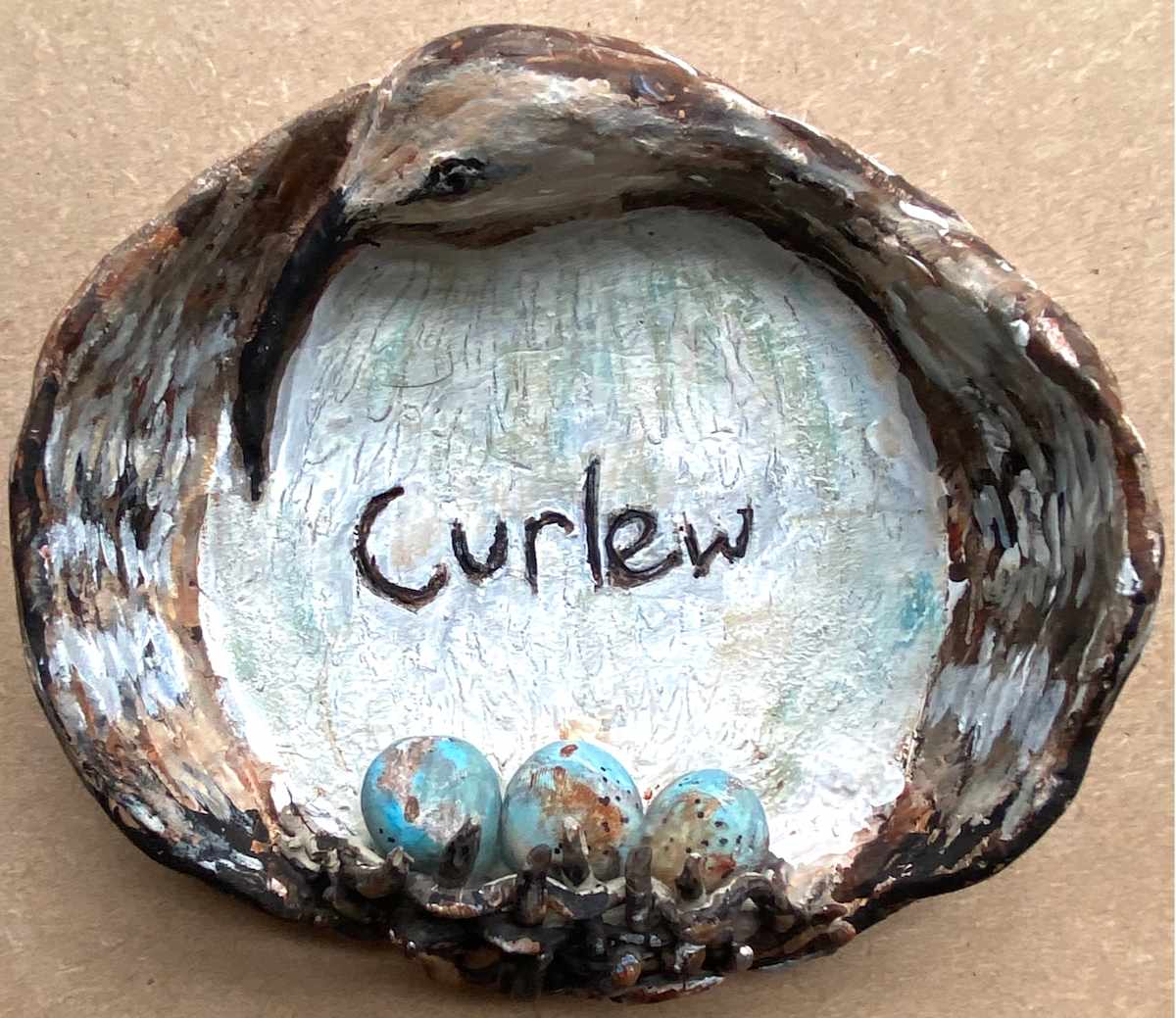 Curlew Dish by Karen Blacklock 