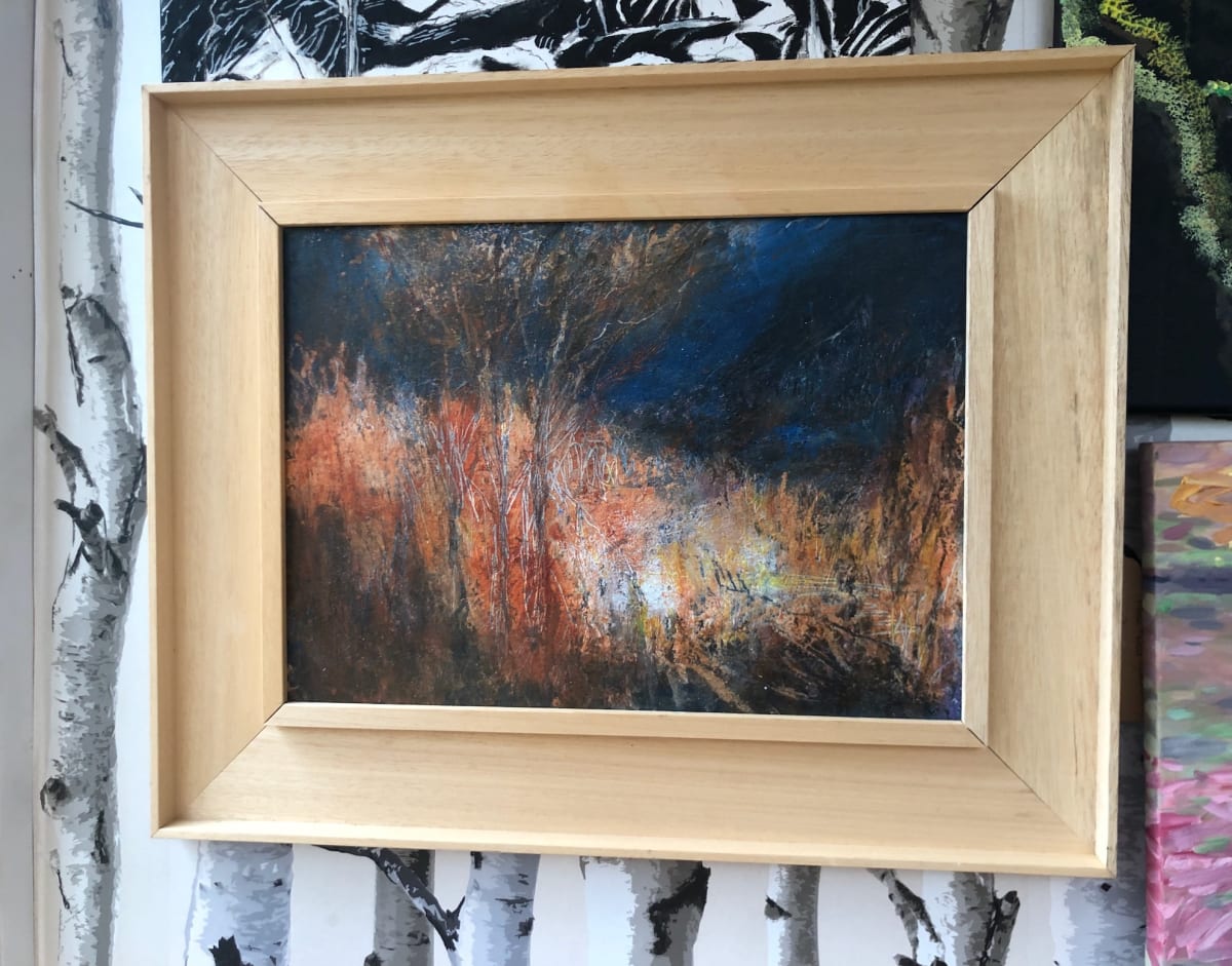 Three Trees Autumn by Karen Blacklock  Image: framed painting