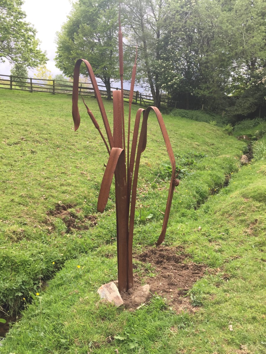 Bullrush sculpture by Karen Blacklock, Image 1.