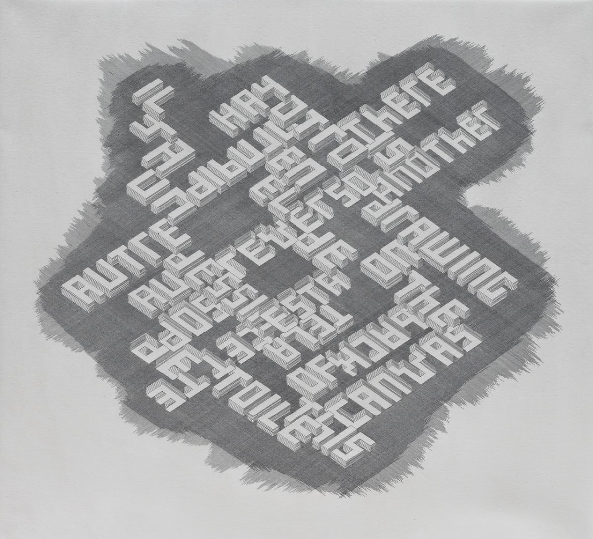Transparencia, de la serie "Gramatical" by Ernesto Leal 
