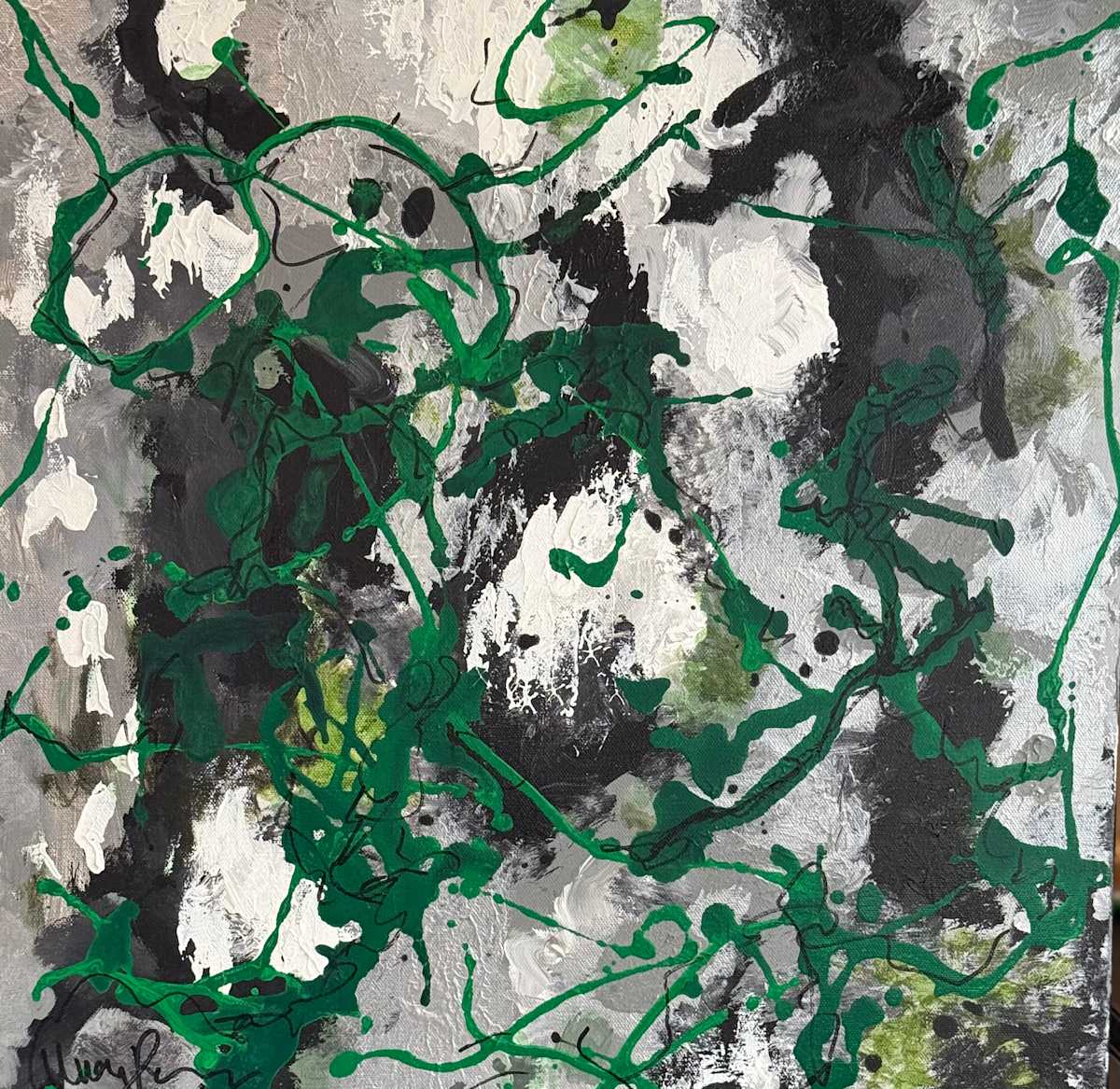 Urban Moss and Steel Ivy by Una Paris 