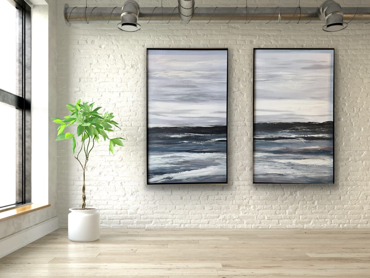 Mystic Sea North and South.     Set of Two 1/25 by Una Paris 