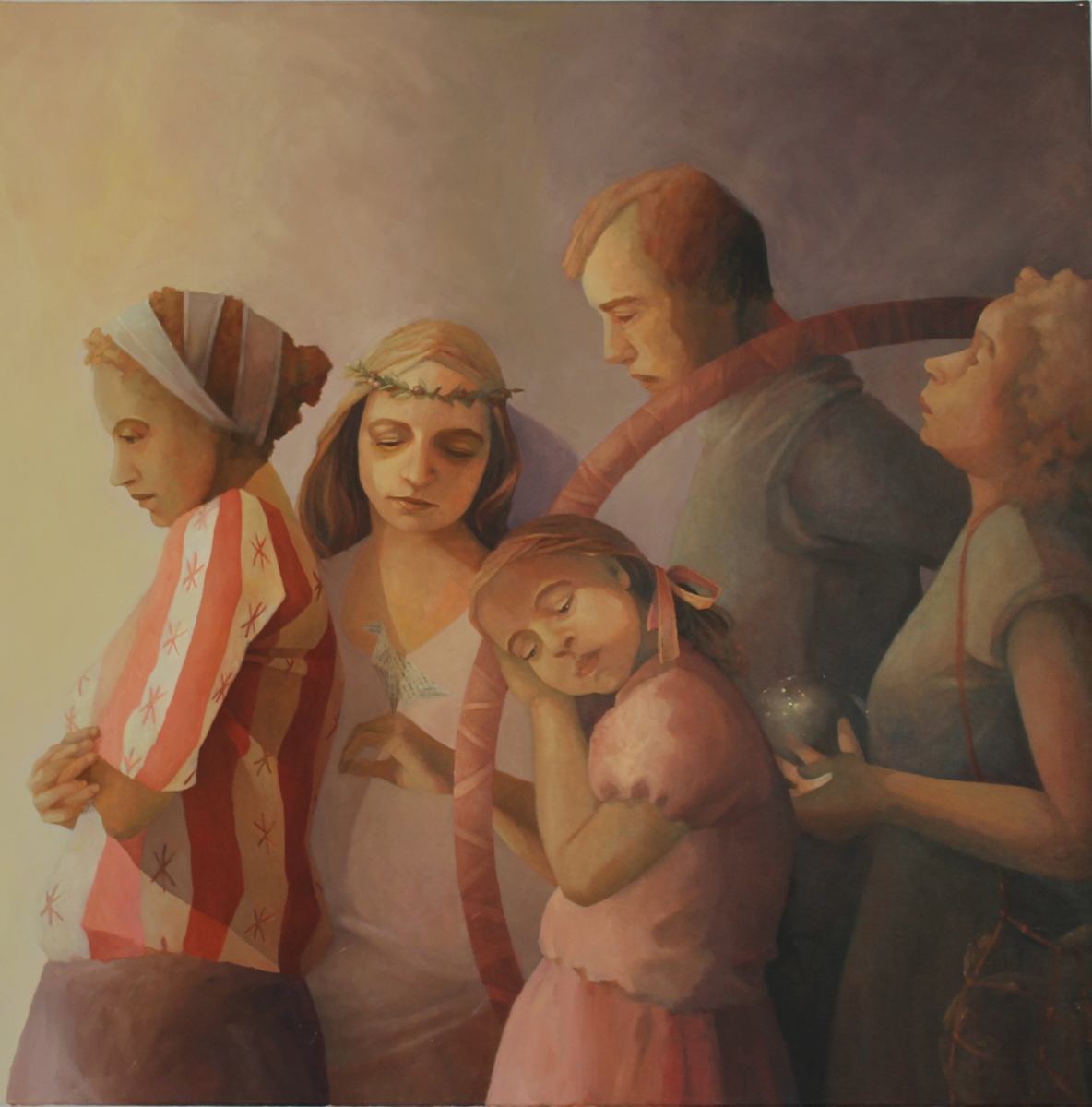 Entourage of light (Diptych right side) by Sandy Lang 