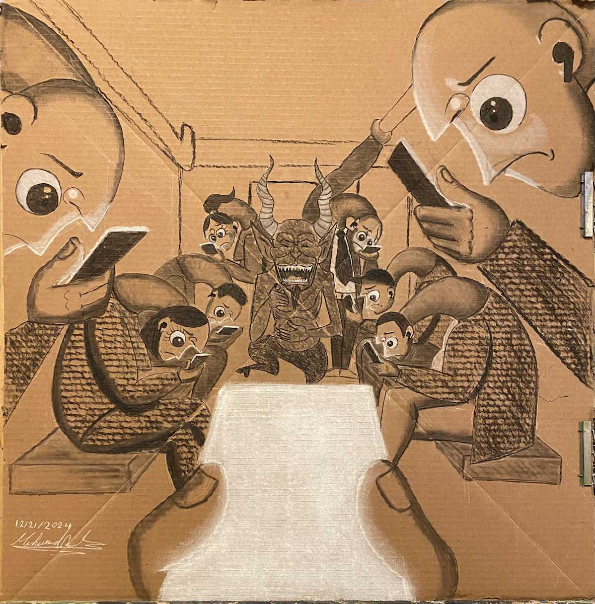 The devil laughs as we bow by mohamed ali 