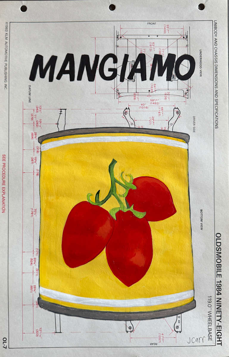 Mangiamo / Yellow Can by Jennie Carr 