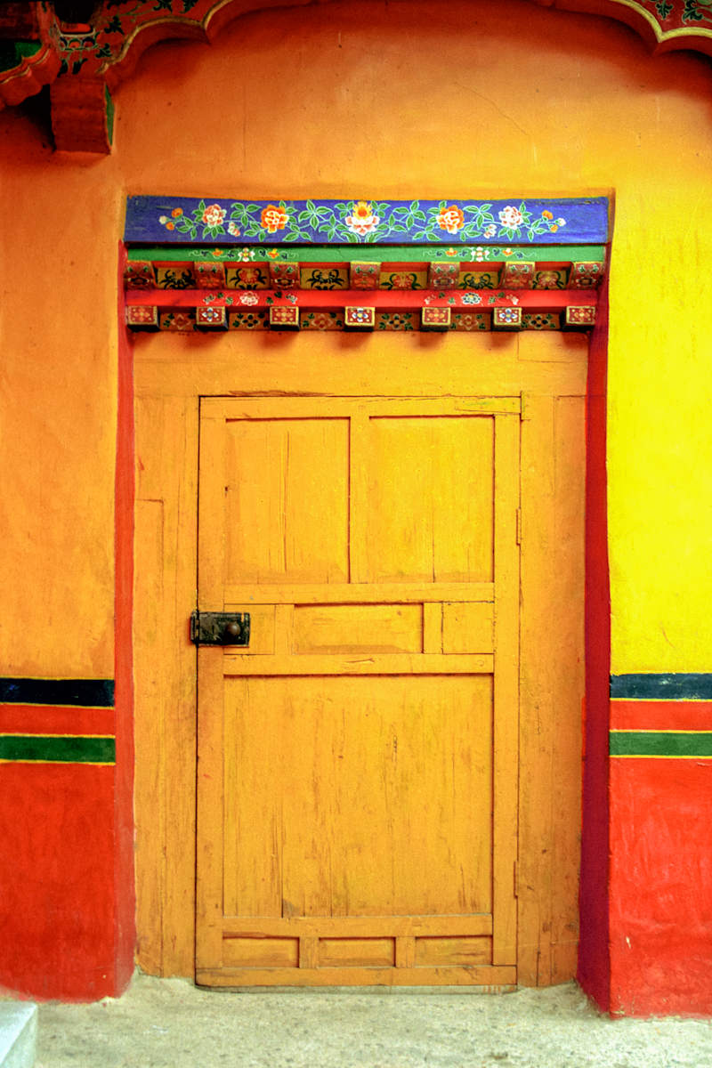 Yellow Door, Norbulingka Palace, Tibet by Julie O'Connor, Image 1.