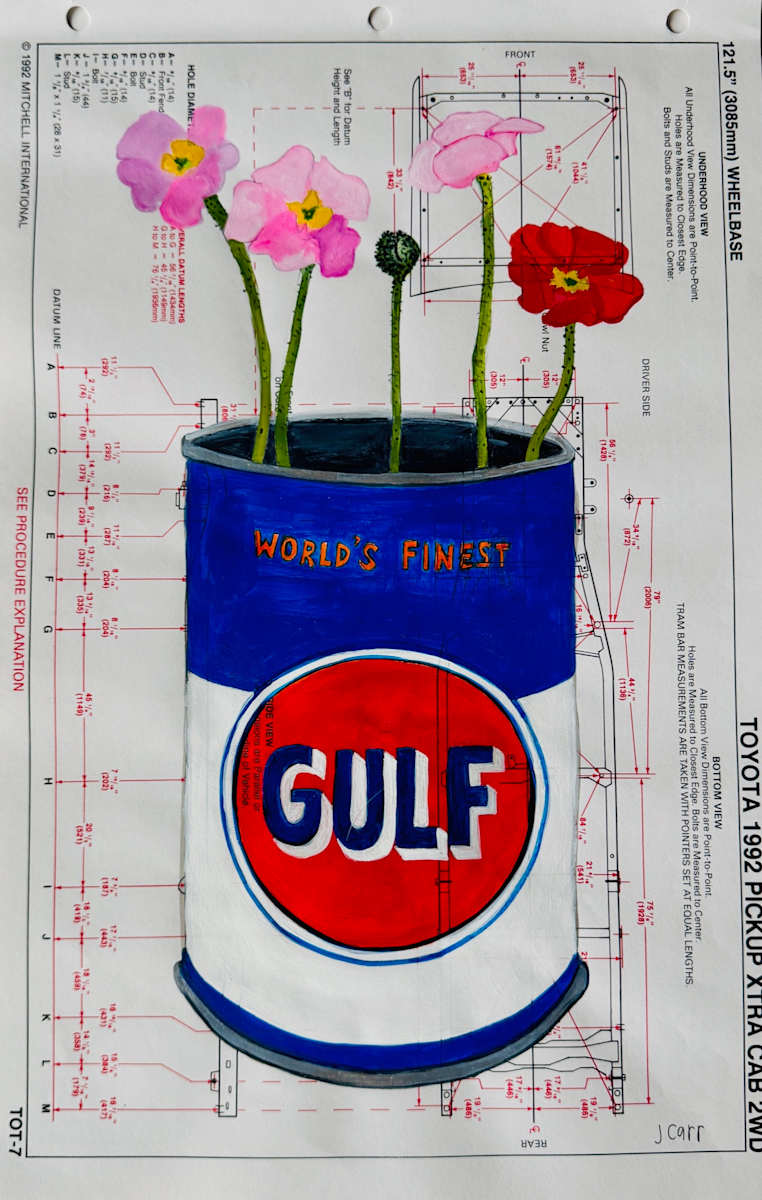 Gulf with Poppies by Jennie Carr 