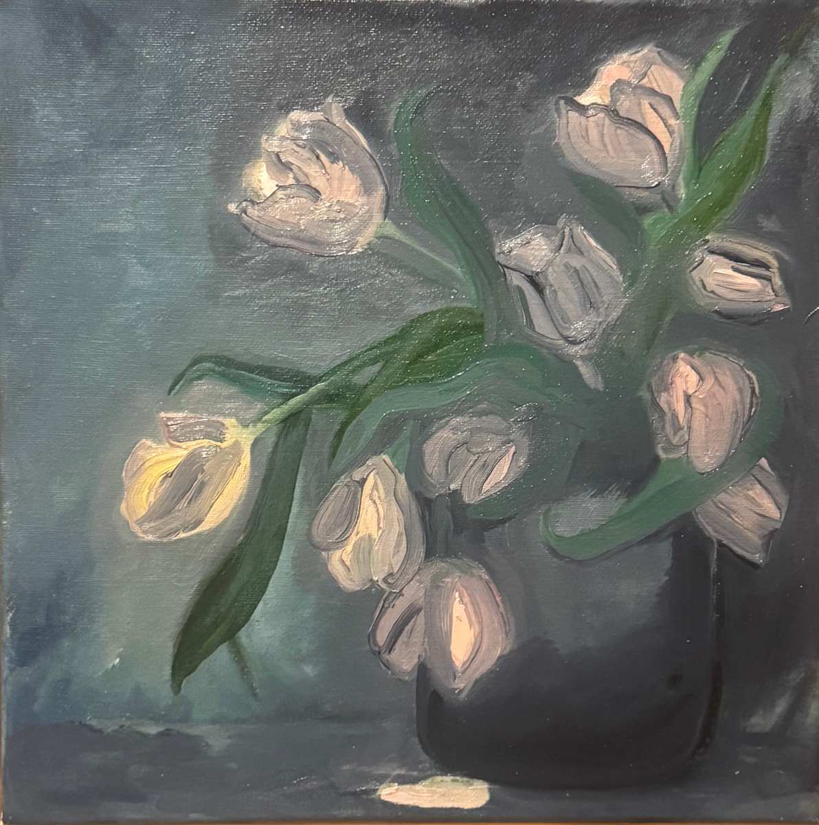 Blush on Gray by Sarah Moran D'Agostino 