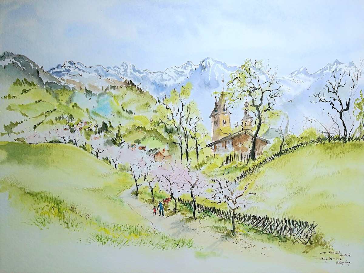 Nach Kitzbuhl Austria by Betty Guy 