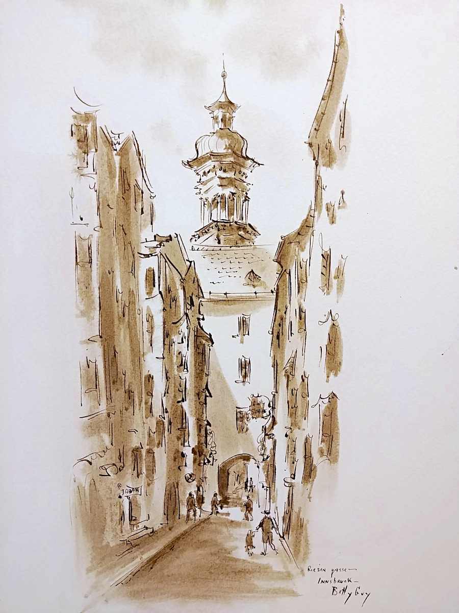 Riesen gasse Innsbruck by Betty Guy 