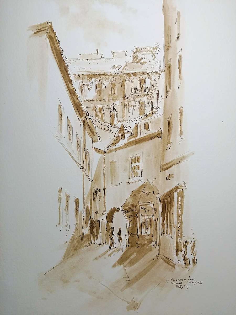 By Habsburgergasse Vienna by Betty Guy 