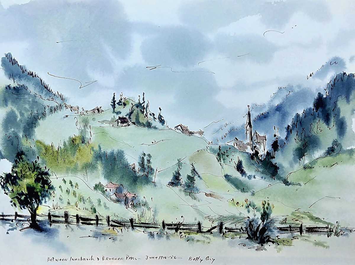 Between Innsbruck + Brenner Pass by Betty Guy 