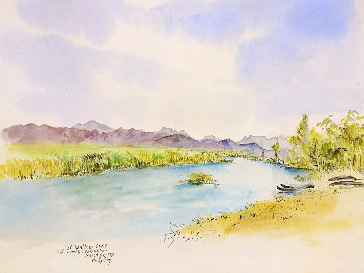 At Walter's Camp The Lower Colorado by Betty Guy 