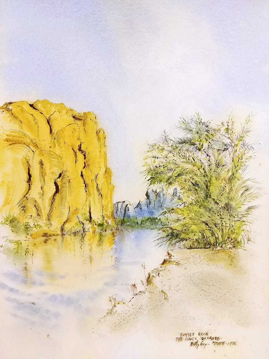 Sunset Rock - The Lower Colorado by Betty Guy 