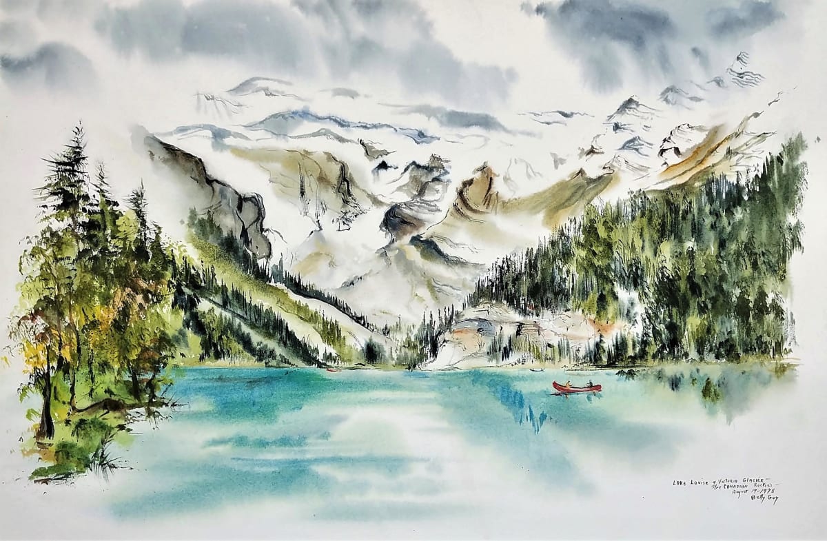 Lake Louise & Victoria Glacier The Canadian Rockies by Betty Guy 