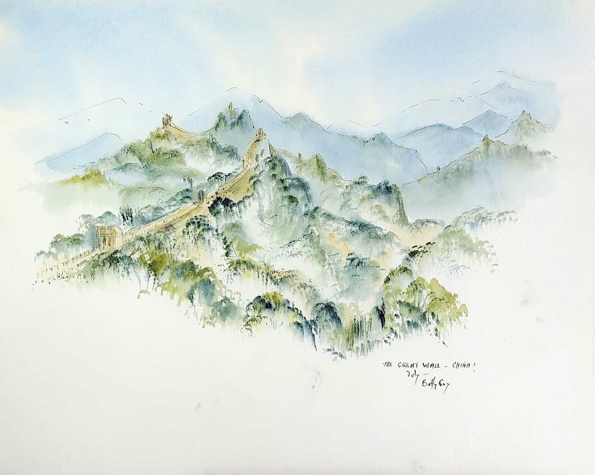 The Great Wall - China! by Betty Guy 