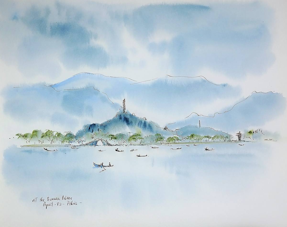 At The Summer Palace Peking by Betty Guy 