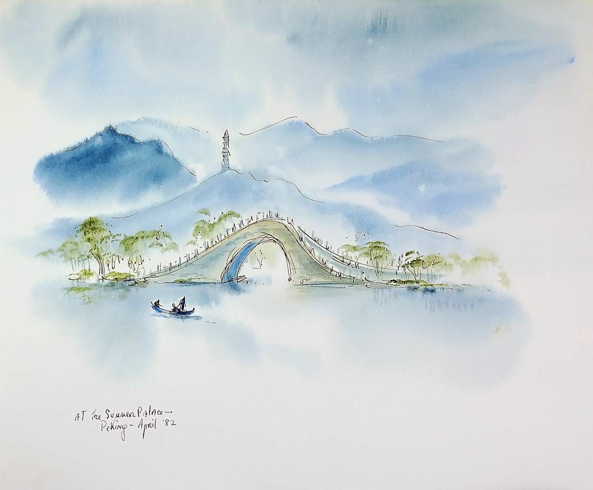 At The Summer Palace Peking by Betty Guy 