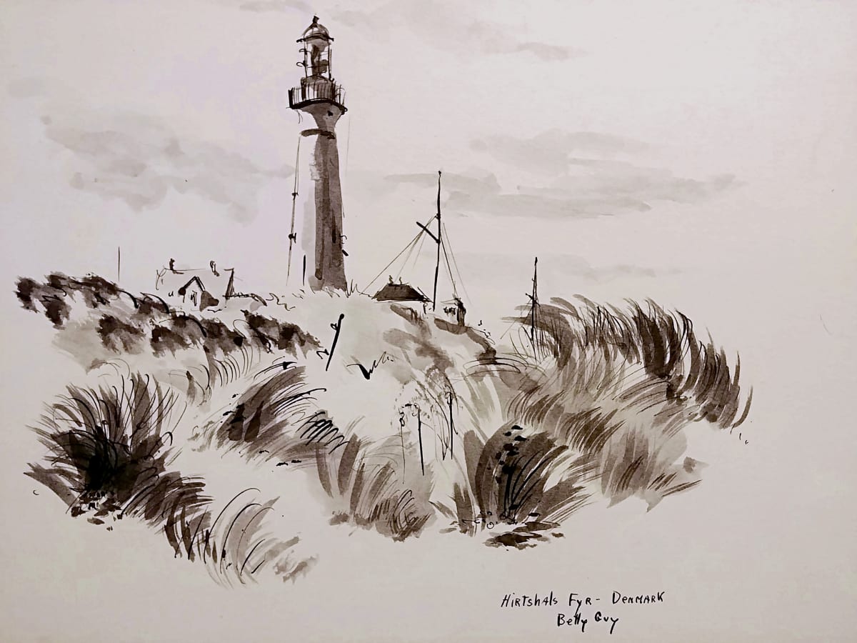 Hirtshals Fyr Denmark by Betty Guy 