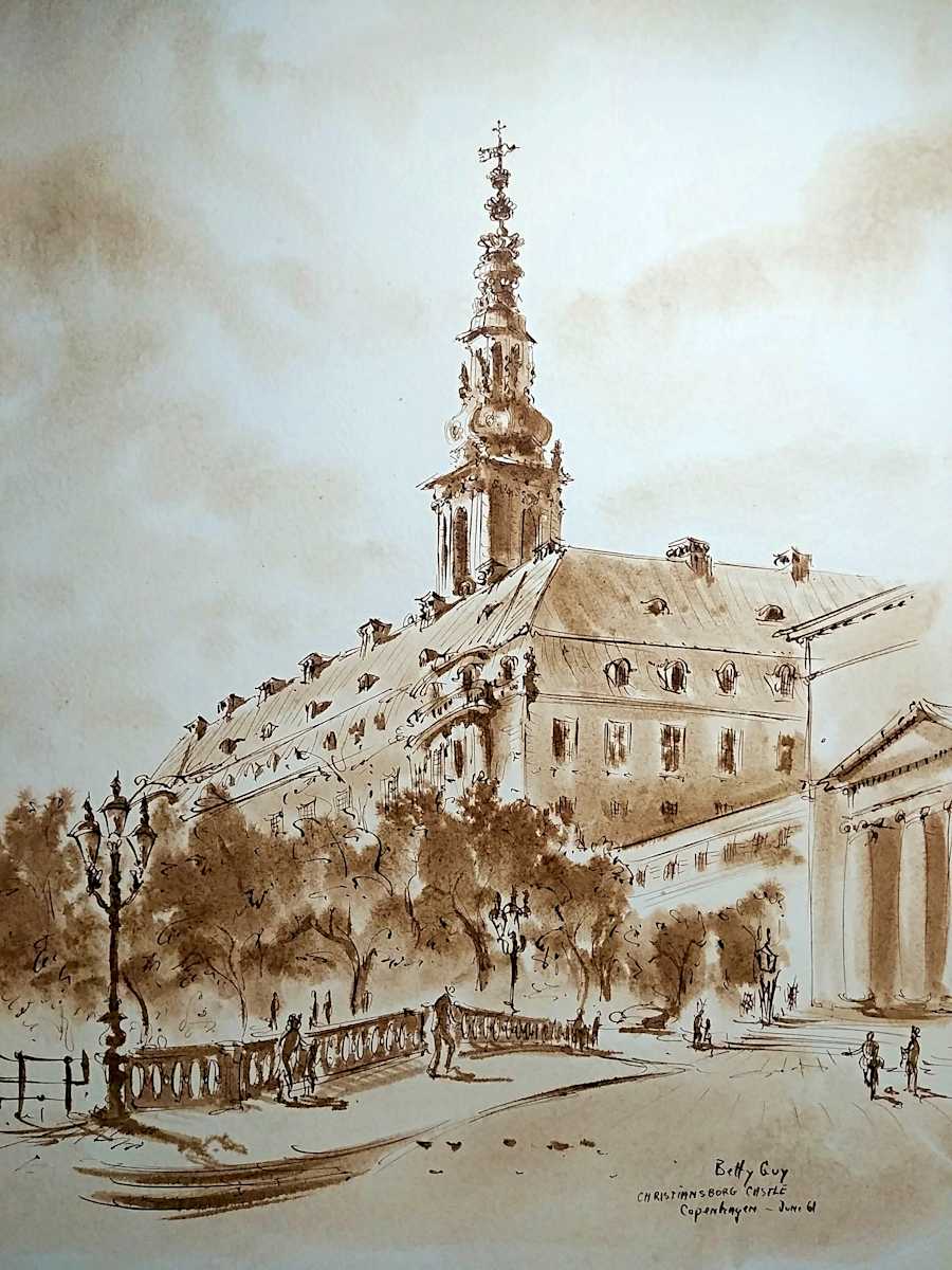 Christiansborg Castle Copenhagen by Betty Guy 