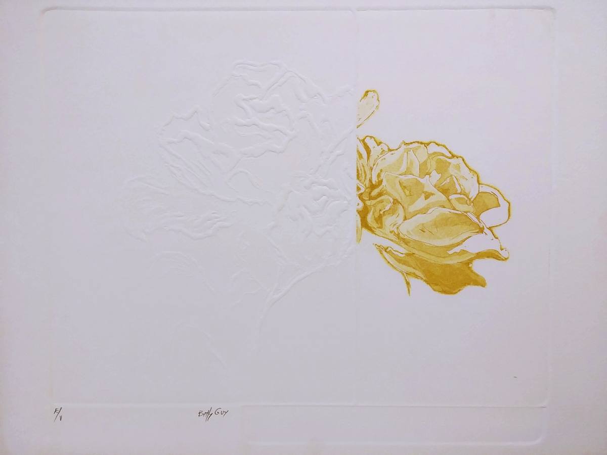 Untitled (from the series of embossings "...Is A Rose") by Betty Guy 