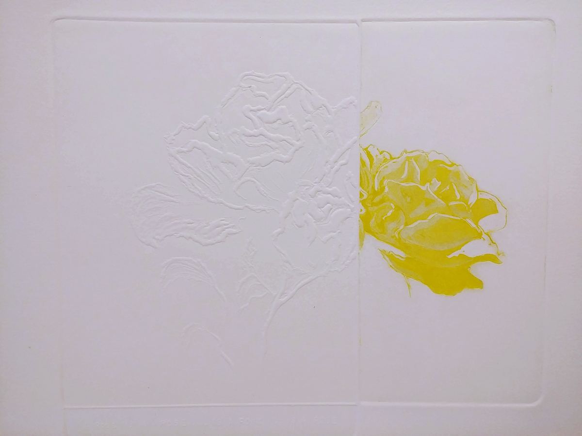 Untitled (from the series of embossings "...Is A Rose") by Betty Guy 