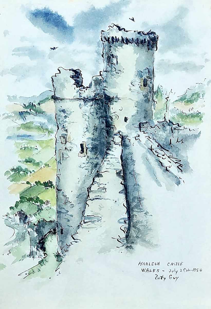 Harlech Castle Wales by Betty Guy 
