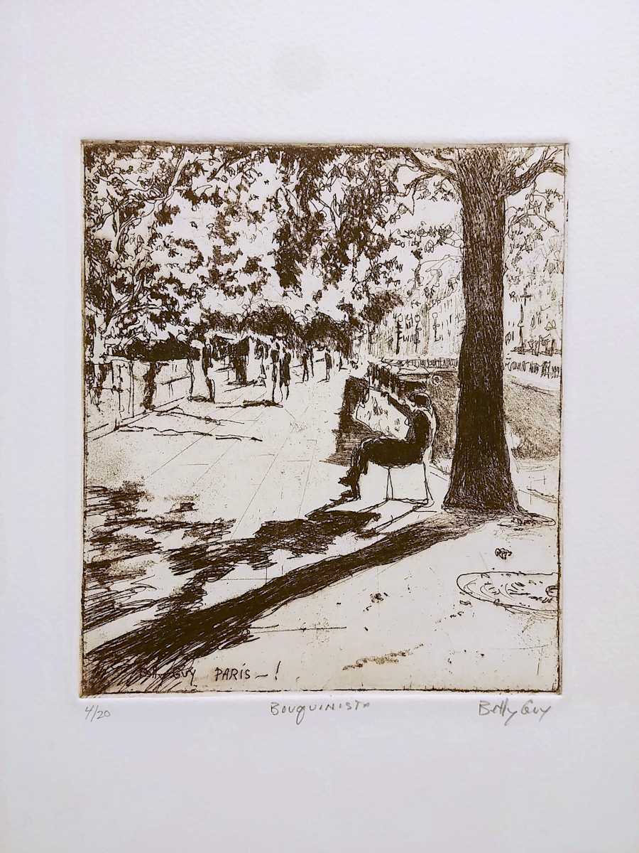 Paris!Bouquinista by Betty Guy 