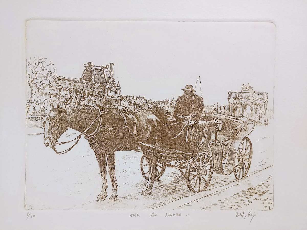 Near the Louvre by Betty Guy 