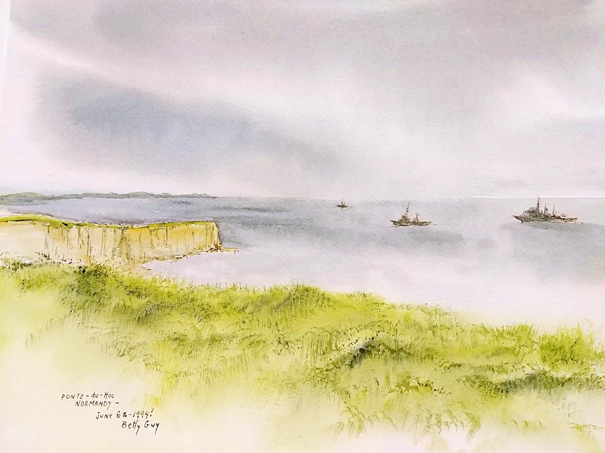 Ponte-du-Hoc Normandy by Betty Guy 