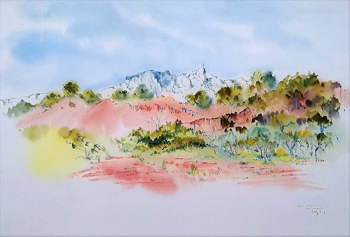 Mont Ste. Victoireen Provence by Betty Guy 