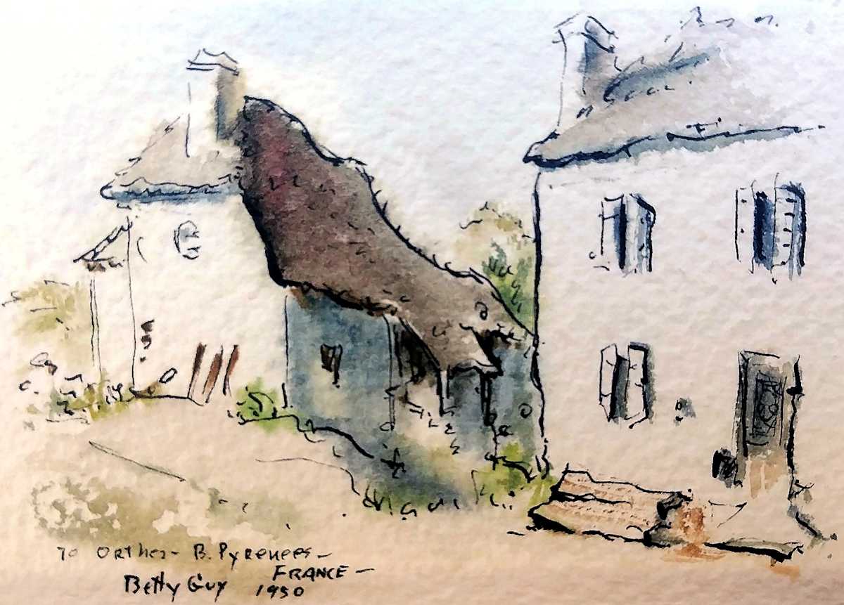 To Orthez - B. Pyrenees France by Betty Guy 