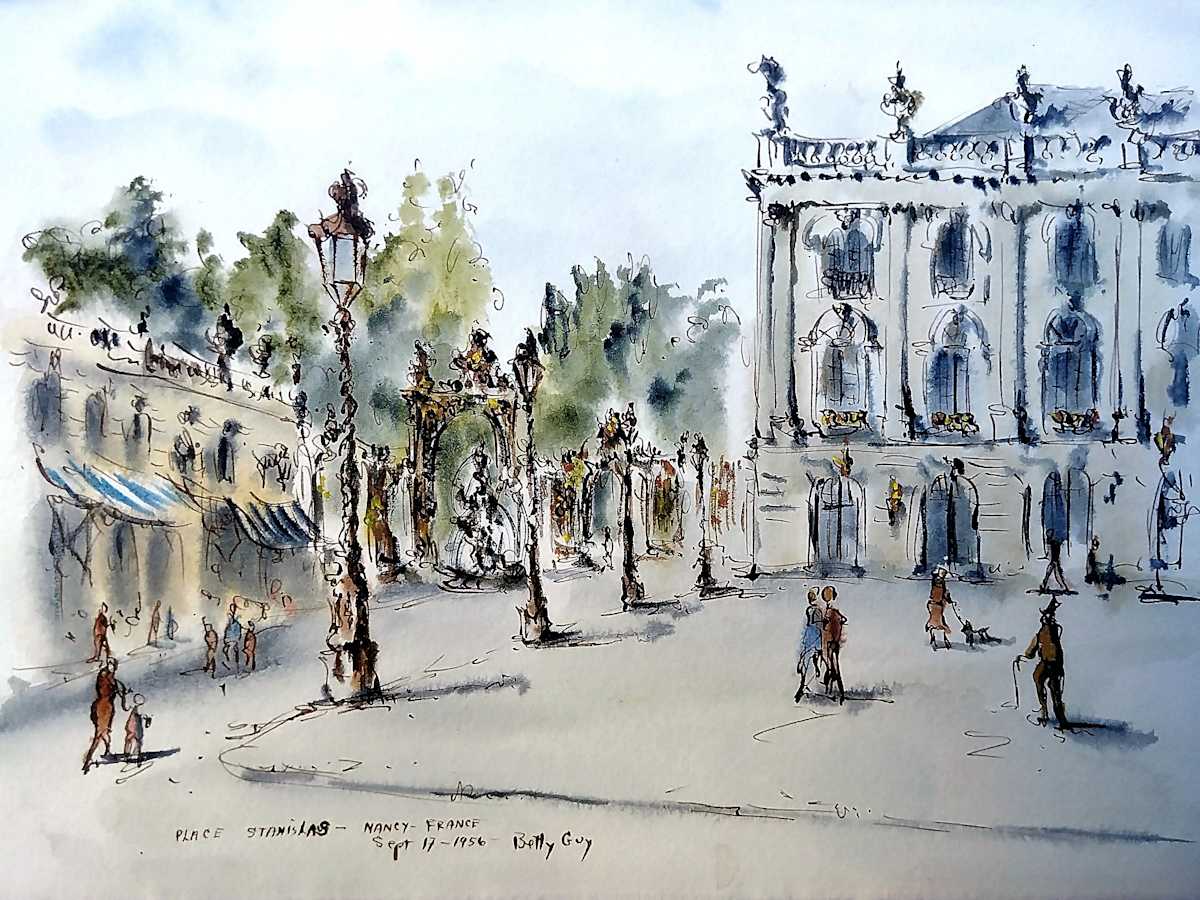 Place Stanislas Nancy - France by Betty Guy 