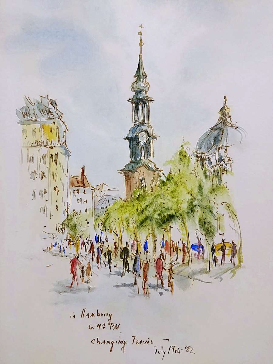 in Hamburg6:47 PM Changing Trains by Betty Guy 