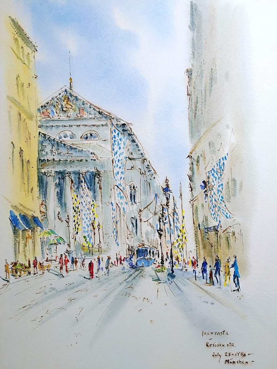 Perusa Str. & Residen Str. Munchen by Betty Guy, Image 1.